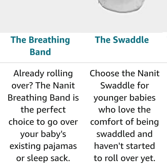 Nanit Breathing Wear Starter Pack – 100% Cotton Swaddle & Breathing Band - Picture 13 of 16